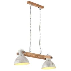 Lampe suspendue industrielle vintage salon 109 x 29 x 28 cm ambiance cosy en fer argent&eacute; 02_0046660