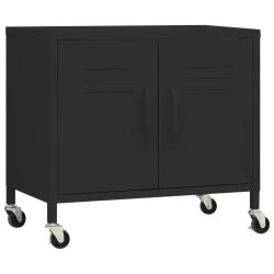 Armoire de rangement avec &eacute;tag&egrave;re r&eacute;glable 60 x 35 x 56 cm d&eacute;placement facile ambiance moderne en a
