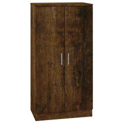 Armoire &agrave; chaussures design pratique couloir 55 x 35 x 108 cm en bois ch&ecirc;ne fum&eacute; 02_0047074