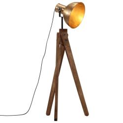 Lampadaire industriel r&eacute;glable style vintage salon 45 x 45 x 120 cm en fer laiton antique 02_0047529