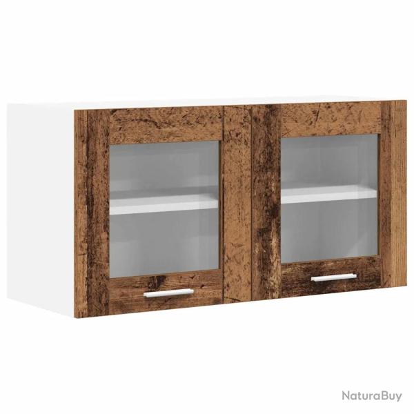 Armoire suspendue moderne avec grand espace de stockage 80 x 31 x 40 cm en bois d'ing�nierie blanc