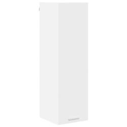 Armoire suspendue rectangulaire moderne grand espace de rangement 30 x 31 x 100 cm en bois d'ing&eacute;ni