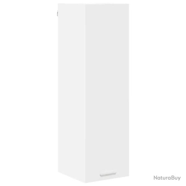 Armoire suspendue rectangulaire moderne grand espace de rangement 30 x 31 x 100 cm en bois d'ing�ni