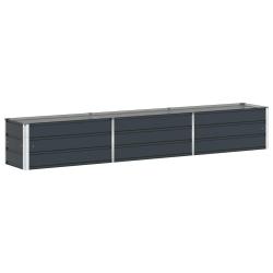 Jardini&egrave;re design moderne usage ext&eacute;rieur 480 x 50 x 45 cm en acier galvanis&eacute; anthracite 02_0059237
