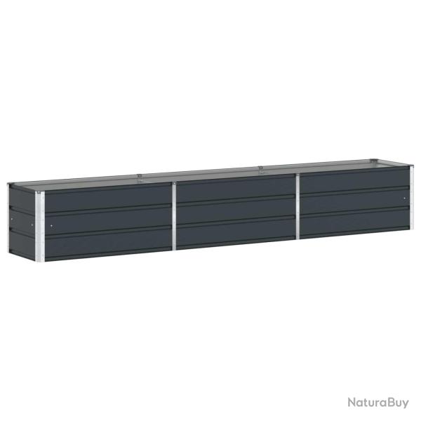 Jardini�re design moderne usage ext�rieur 480 x 50 x 45 cm en acier galvanis� anthracite 02_0059237
