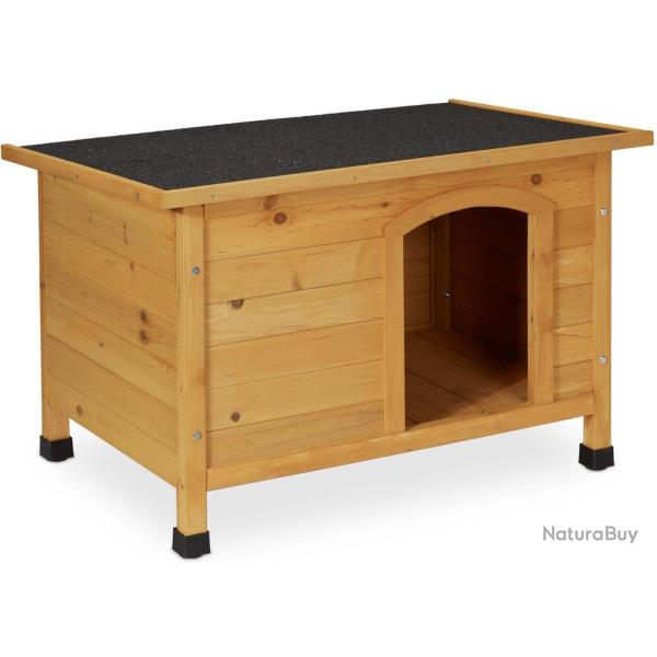 Niche pour chien avec toit ouvrant sur�lev�e 58 x 86 x 58 cm entretien facile ambiance cosy en sapi