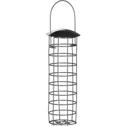 Support &agrave; boules de graisse pour oiseaux jardin 31 x 8,5 cm pratique &agrave; remplir et nettoyer design m