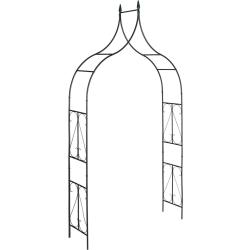Arche &agrave; rosiers ornementale en m&eacute;tal jardin 270 x 145 x 37 cm pour plantes grimpantes design romant