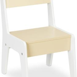 Ensemble table et chaise pour enfants 51 x 60,5 x 37,5 cm usage dessin peinture moderne en MDF beig