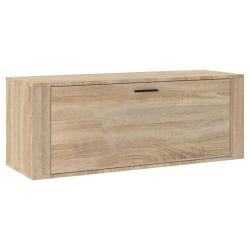 Armoire &agrave; chaussures range chaussures rangement meuble entr&eacute;e couloir salon murale sonoma 100 x 35