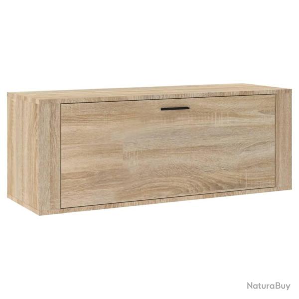 Armoire � chaussures range chaussures rangement meuble entr�e couloir salon murale sonoma 100 x 35