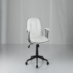Chaise de bureau r&eacute;glable fauteuil maquillage 63 x 63 x 84,5-94,5 cm confort optimal style moderne
