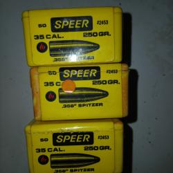 A vendre 150  ogives SPEER 250 grains Diametre 358 pour 35 wheelen