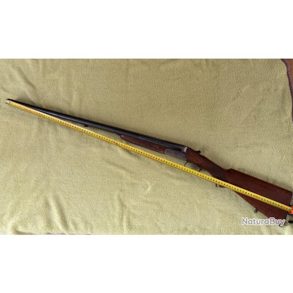 Fusil juxtapos� italien calibre 12/70 canon 70 cm. 3/4 full. Double d�tente extracteur.
