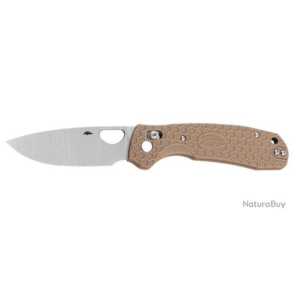Couteau pliant Honey Badger Small Crossbolt Tan HB6012 Lame 71 mm