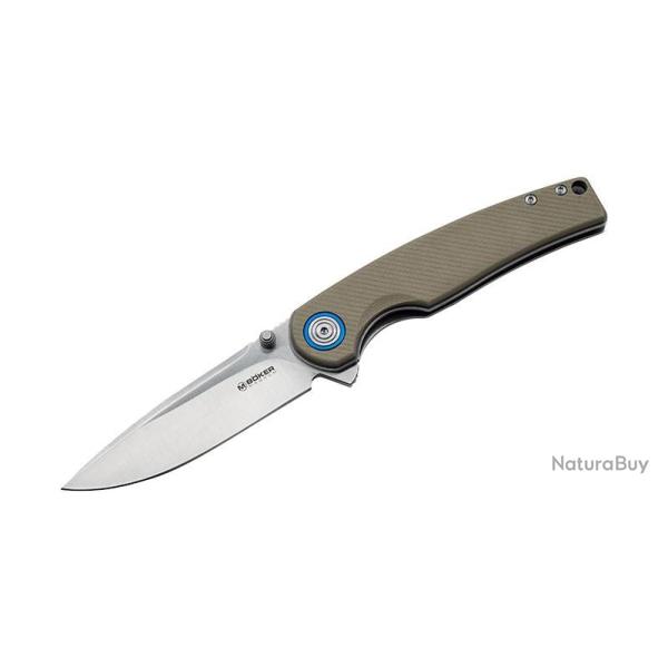 Couteau pliant B�ker Magnum Rekin 01SC007 Lame 81 mm G10 Vert