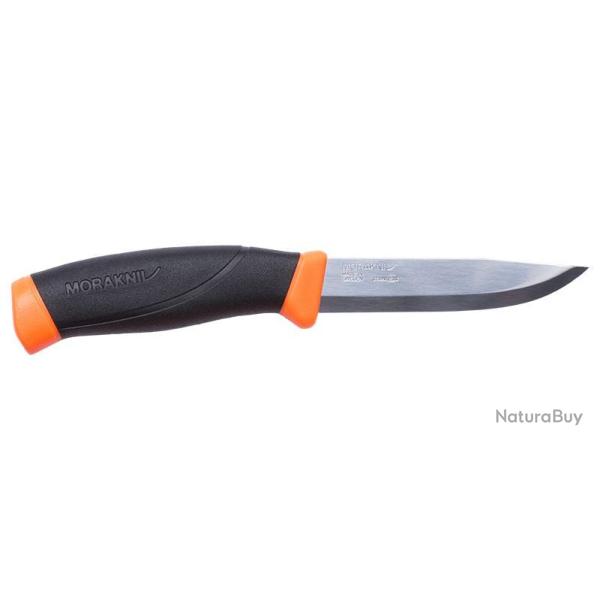 Couteau fixe Morakniv Companion Noir/Orange MO11824 Lame Sandvik 12C27 104 mm
