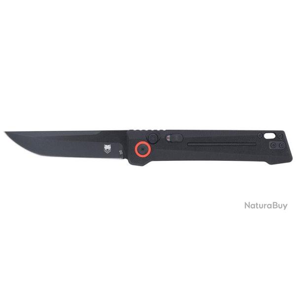 Couteau pliant Cobratec Inferno Black CBIFRBLK Lame Tanto D2 89 mm