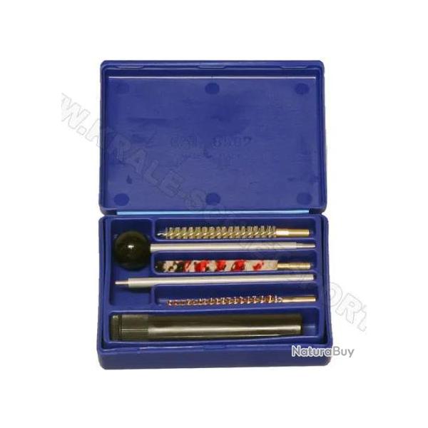 Kit de nettoyage pour pistolet et revolver Megaline Calibre .22 / 5,5 mm 2 pi�ces