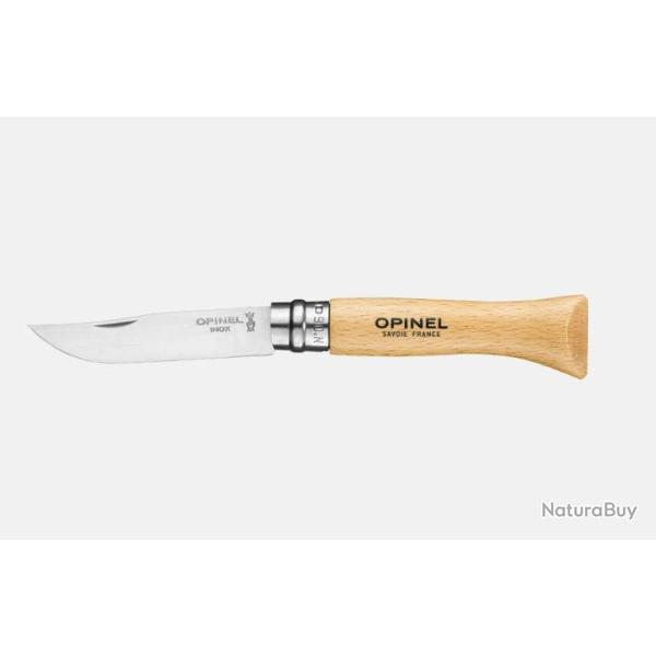 Couteau Opinel N�06 Inox Lame 7 cm H�tre