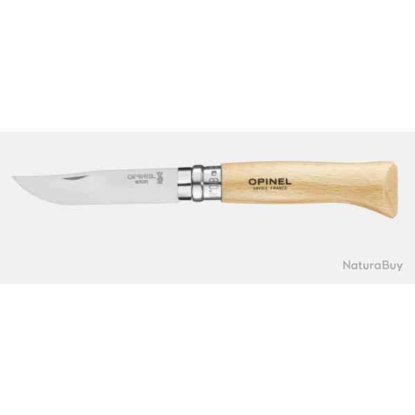 Couteau Opinel N�08 Inox Lame 8,5 cm H�tre