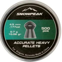 Plombs Snowpeak Accurate 4,5 mm 10,08 grains X500