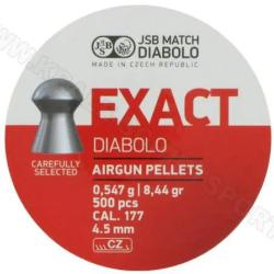 Plombs JSB Exact Diabolo 4,5 mm 8,44 grains X500