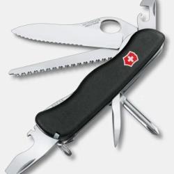 Couteau Victorinox Trailfinder MW 12 fonctions Lame dent&eacute;e Noir