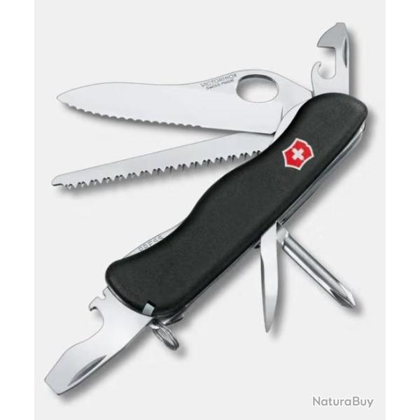Couteau Victorinox Trailfinder MW 12 fonctions Lame dent�e Noir