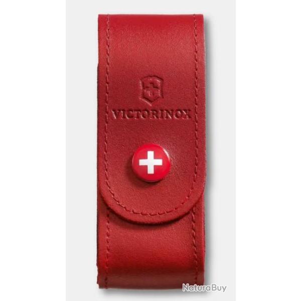 �tui-ceinture Victorinox en cuir rouge Bouton pression
