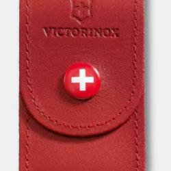 &Eacute;tui-ceinture Victorinox en cuir rouge Bouton pression