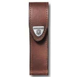 &Eacute;tui-ceinture Victorinox en cuir brun Fermeture scratch