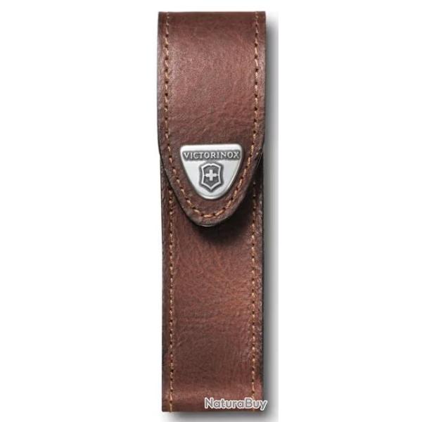 �tui-ceinture Victorinox en cuir brun Fermeture scratch