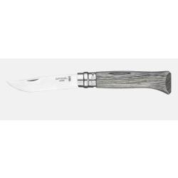 Couteau Opinel N&deg;08 Luxe Bouleau lamell&eacute; gris Lame inox 8,5 cm