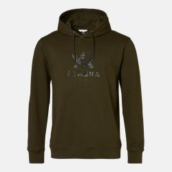 Sweat &agrave; capuche Alaska 1795 Camo Logo Ms Hoodie Night Green 100 % coton XL