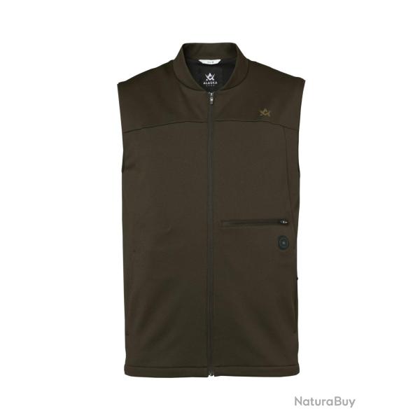 Gilet chauffant Alaska 1795 Heat System Hunter Vest Solid Brown 3 zones de chauffe L