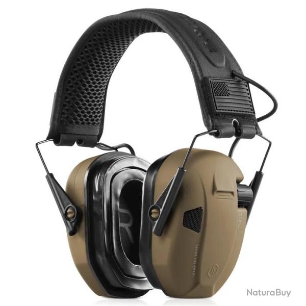 Casque antibruit �lectronique Savior Equipment Apollo FDE Tan