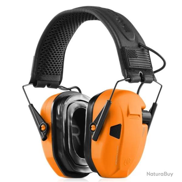 Casque antibruit �lectronique Savior Equipment Apollo Orange