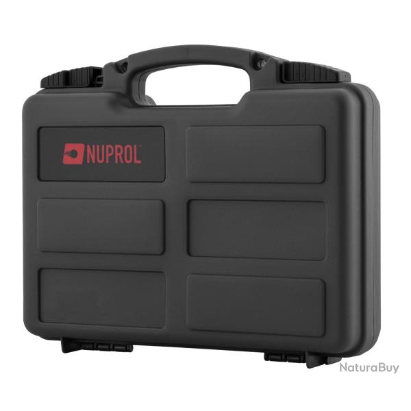 Mallette Nuprol Compact Waterproof pour pistolet avec mousse vague Noir