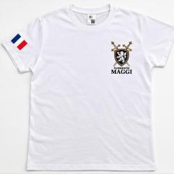 T-shirt HOMME Armurerie MAGGI 100 % coton Blanc XXL