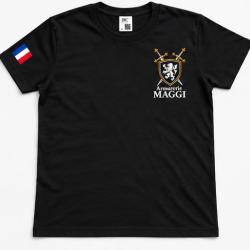 T-shirt HOMME Armurerie MAGGI 100 % coton Noir L