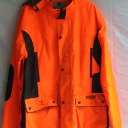 Veste chasse orange fluo percussion
