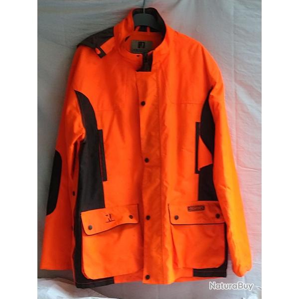 Veste chasse orange fluo percussion