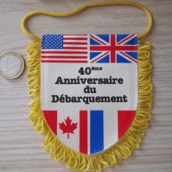 fanion comm&eacute;moratif Normandie 1944-1984 d&eacute;barquement 40 &eacute;me