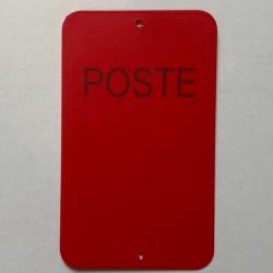 Num&eacute;ro de poste ou battue vierge x10 rouge