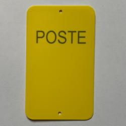 Num&eacute;ro de poste ou battue vierge x10 jaune