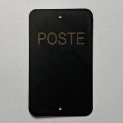 Num&eacute;ro de poste ou battue vierge x10 noir