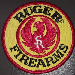 Ecusson Ruger - fond jaune grand