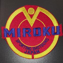 Ecusson Miroku rouge et jaune