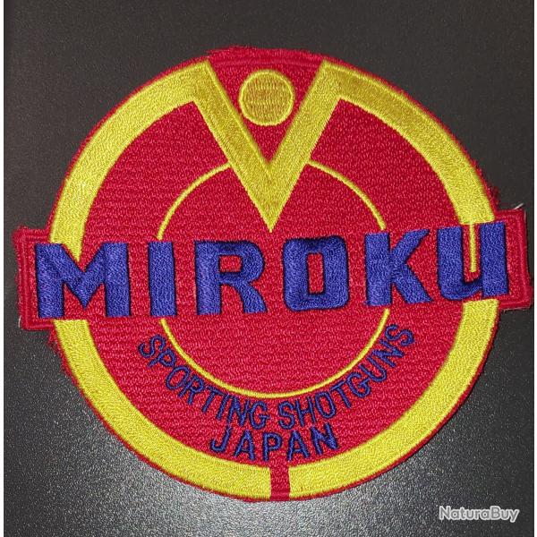 Ecusson Miroku rouge et jaune